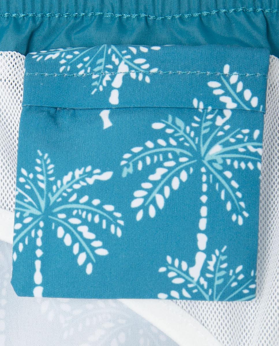 Fato de Banho Dotted Palms Azul-claro-3