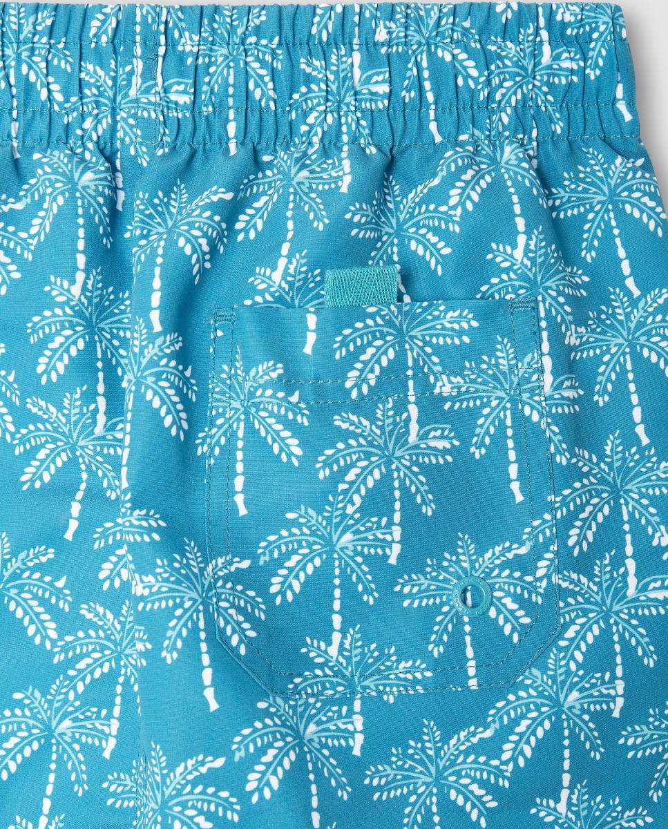 Fato de Banho Dotted Palms Azul-claro-4