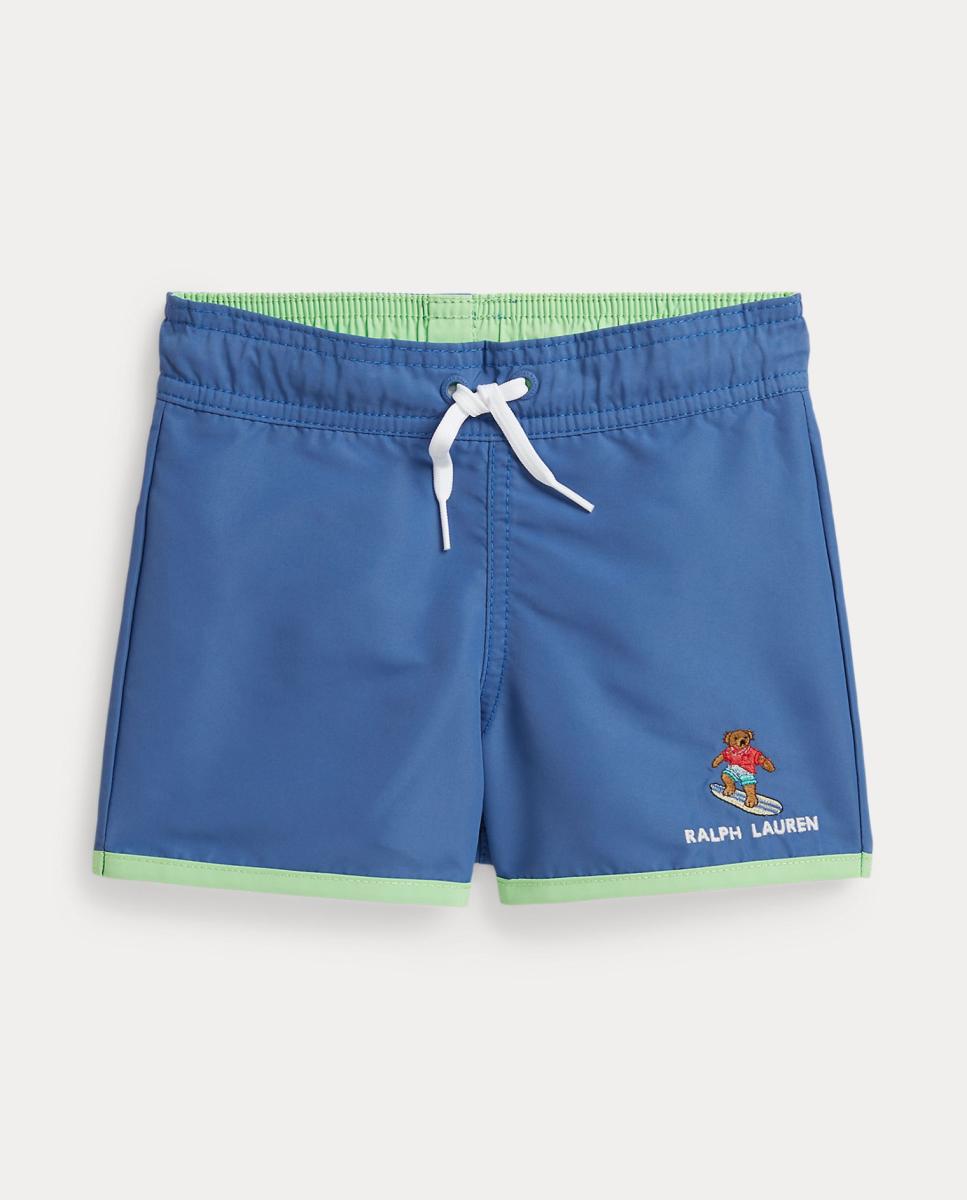 Calções de Banho com Polo Bear Azulão-4