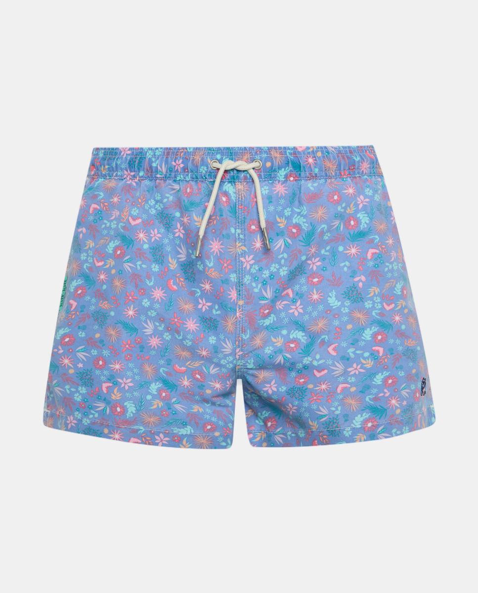 Imagem 0 de Fato de Banho com Efeito de Lavagem e Estampado Floral