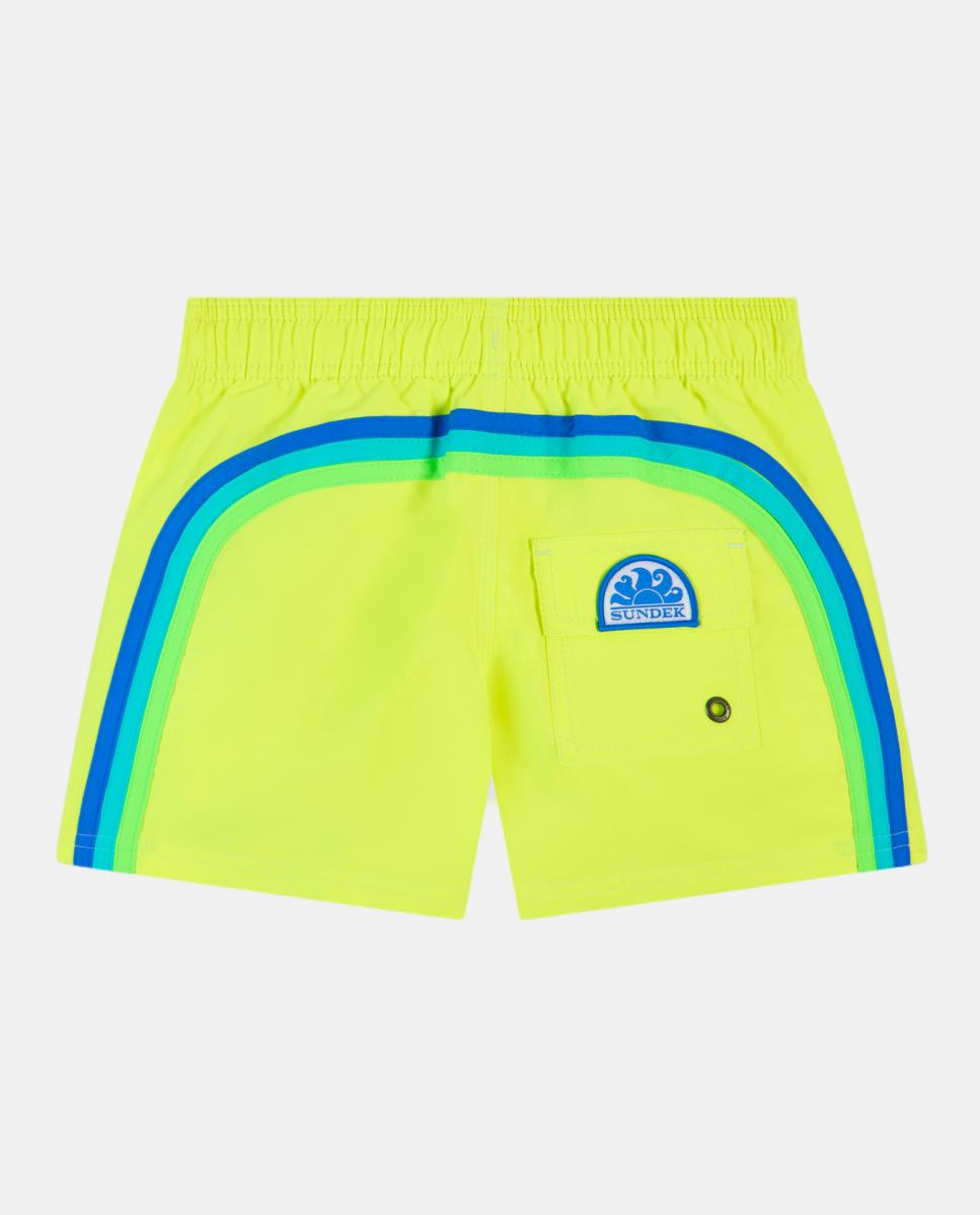 Imagem 0 de Calções de banho lisos com arco-íris posterior