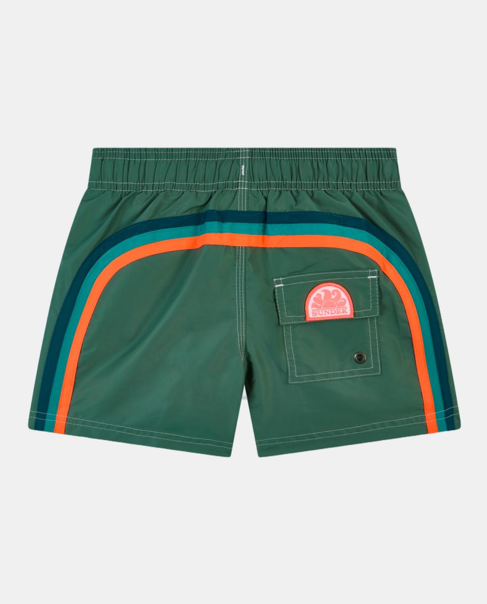 Imagem 0 de Calções de banho lisos com arco-íris posterior