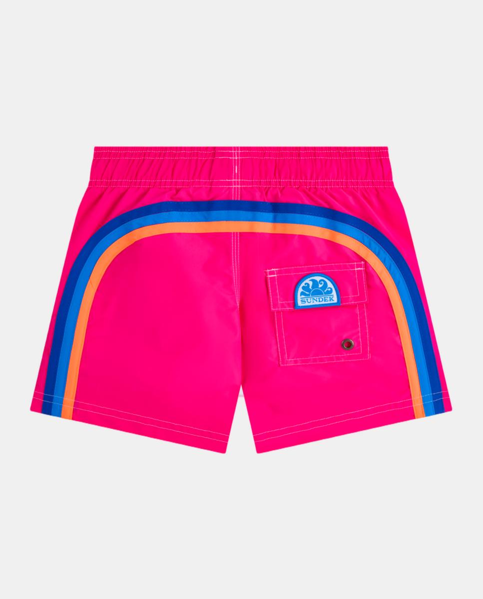 Imagem 0 de Calções de banho lisos com arco-íris posterior