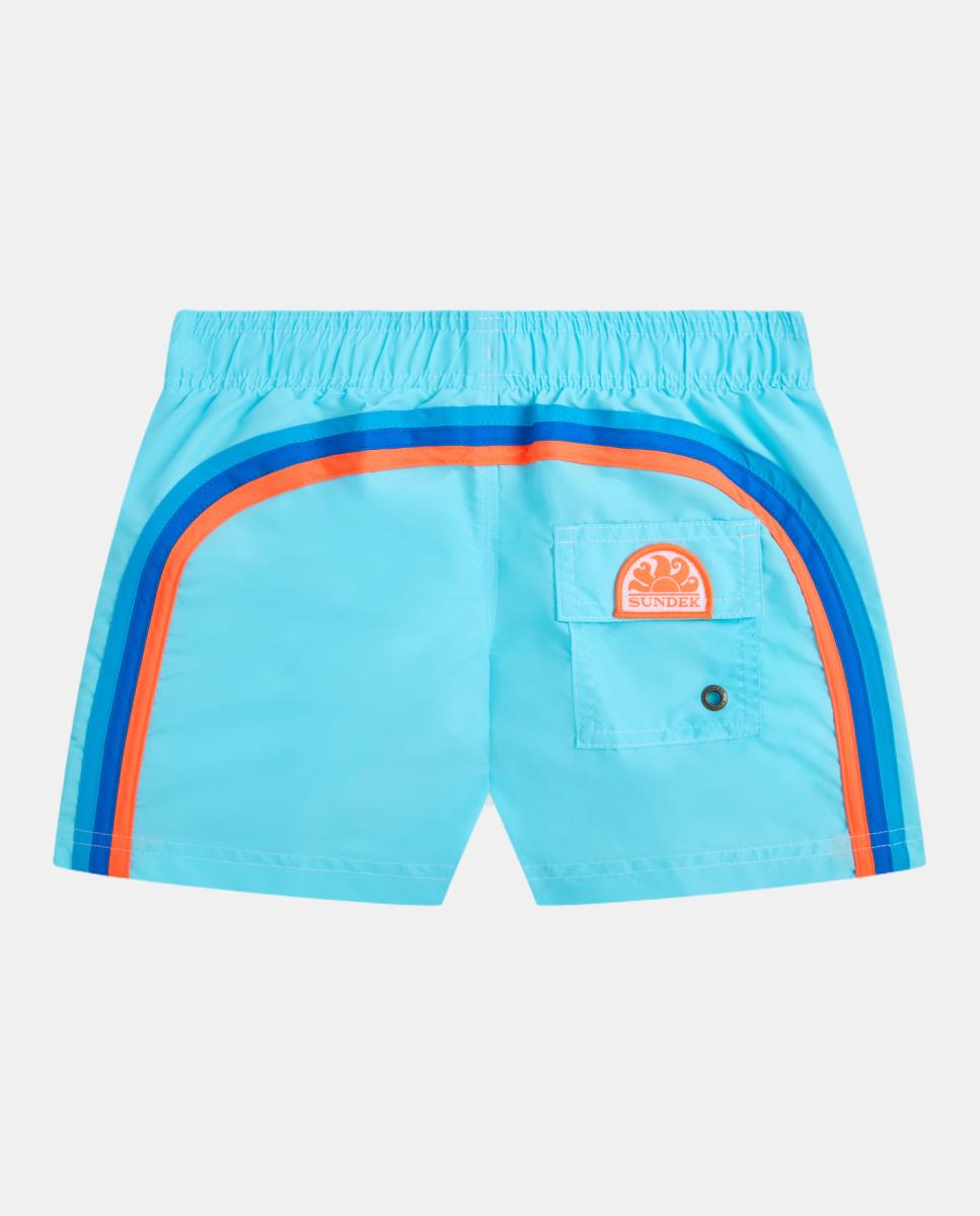 Imagem 0 de Calções de banho lisos com arco-íris posterior