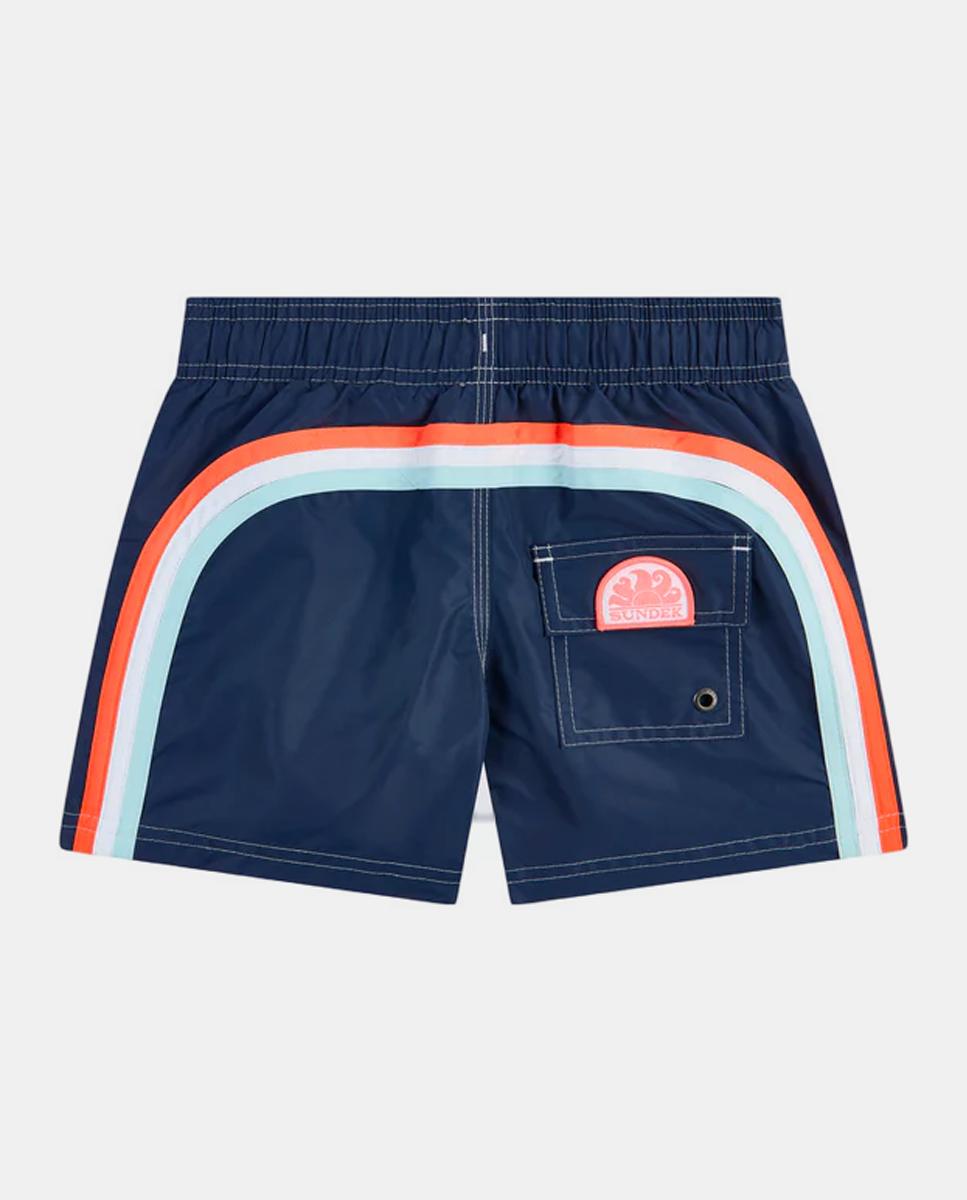 Imagem 0 de Calções de banho lisos com arco-íris posterior