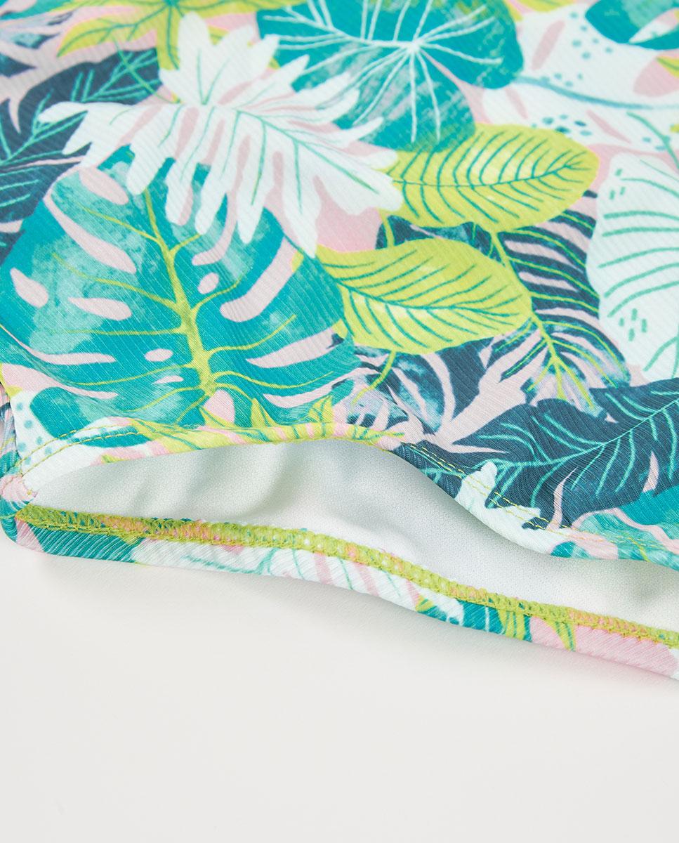 Fato de Banho de Poliamida com Estampado Boboli Verde-4