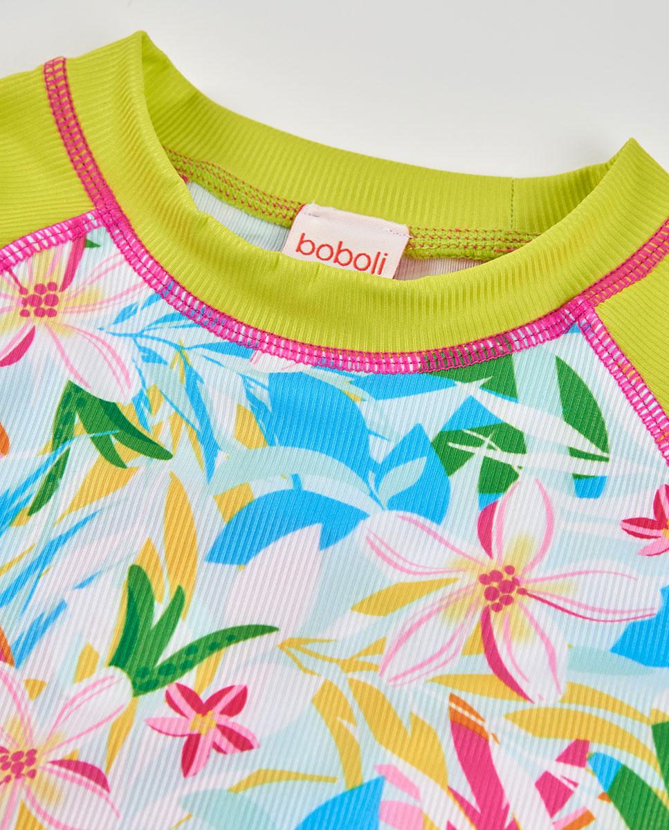 T-shirt de Malha de Poliamida Boboli Fúcsia-3