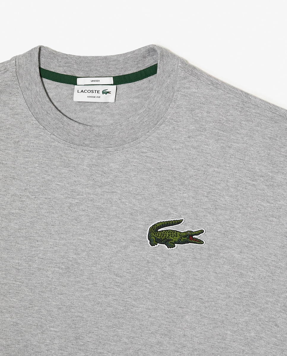 T-shirt Loose Fit Cinzento-2