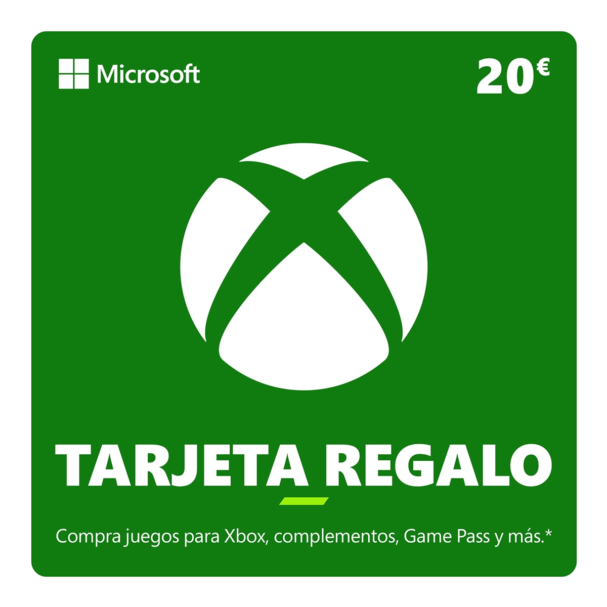 Tarjeta regalo Xbox 20€.