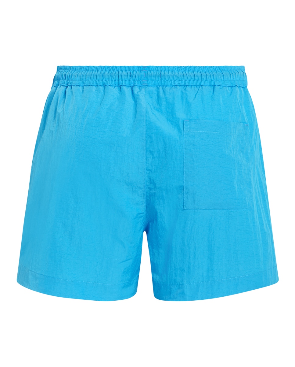 Calções de Banho Curtos com Cordão Azul-6