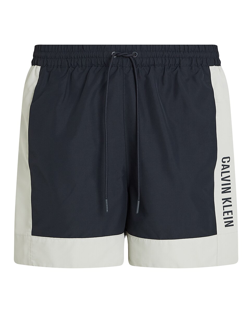 Bañador hombre corte medio paneles - Calvin Klein - Azul marino Azul marino-4