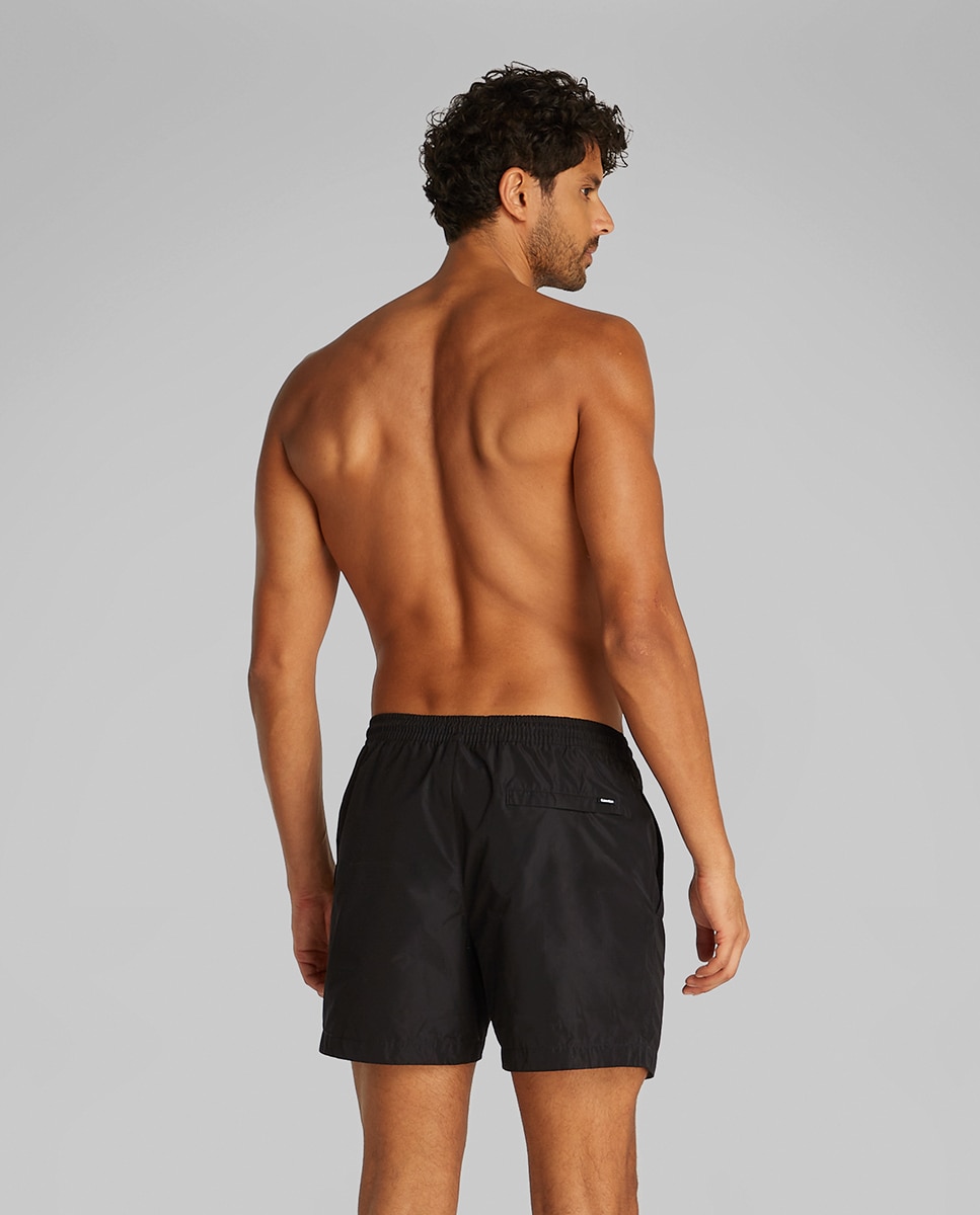 Calções Médios com Logótipo Preto-2