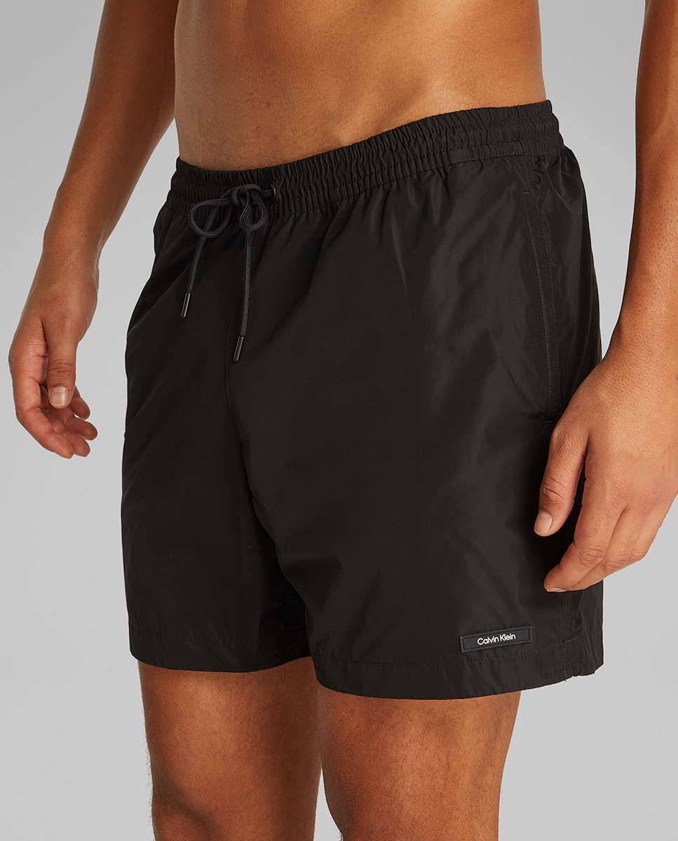 Calções Médios com Logótipo Preto-3