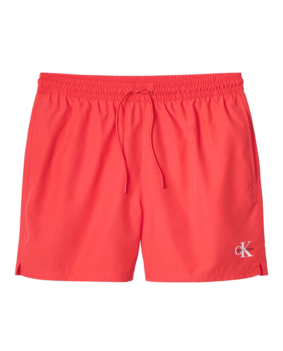 Bañador de largo medio con cordón - Calvin Klein - Azul Rojo-5