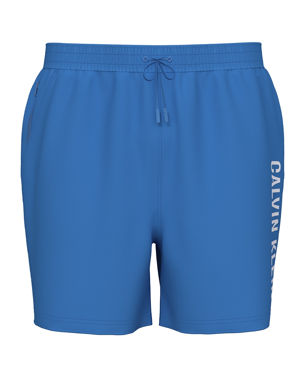 Bañador de largo medio con cordón - Calvin Klein - Azul Azul-2