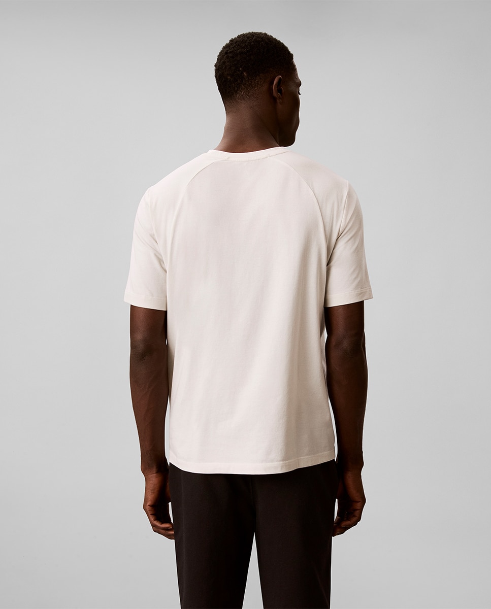 Camiseta de manga corta y cuello redondo - Calvin Klein - Gris claro Gris claro-2