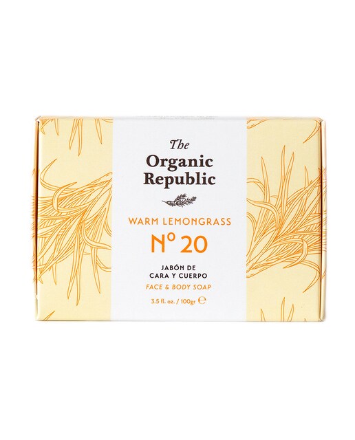 Jabón sólido para Lemongass 100 g The Organic Republic