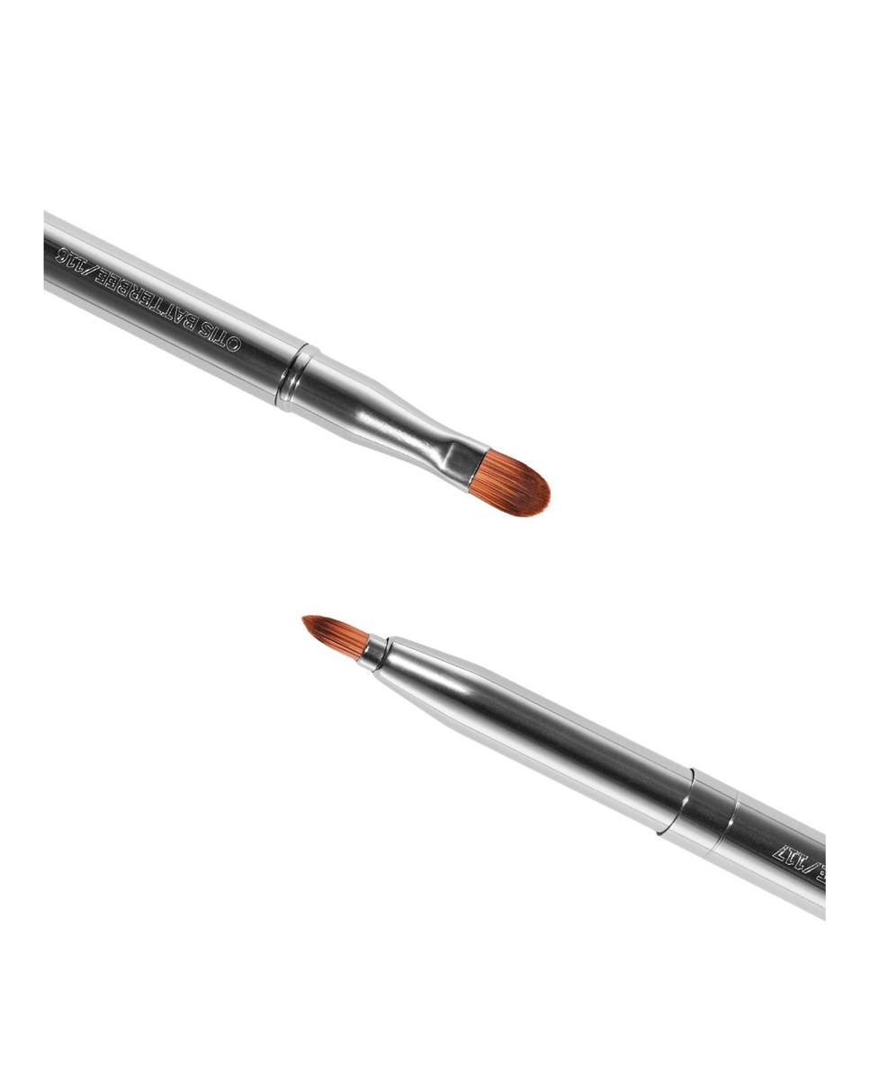 Imagen 4 de Dúo de Brochas de Doble Punta para Labios y Ojos Otis Batterbee - plata plata