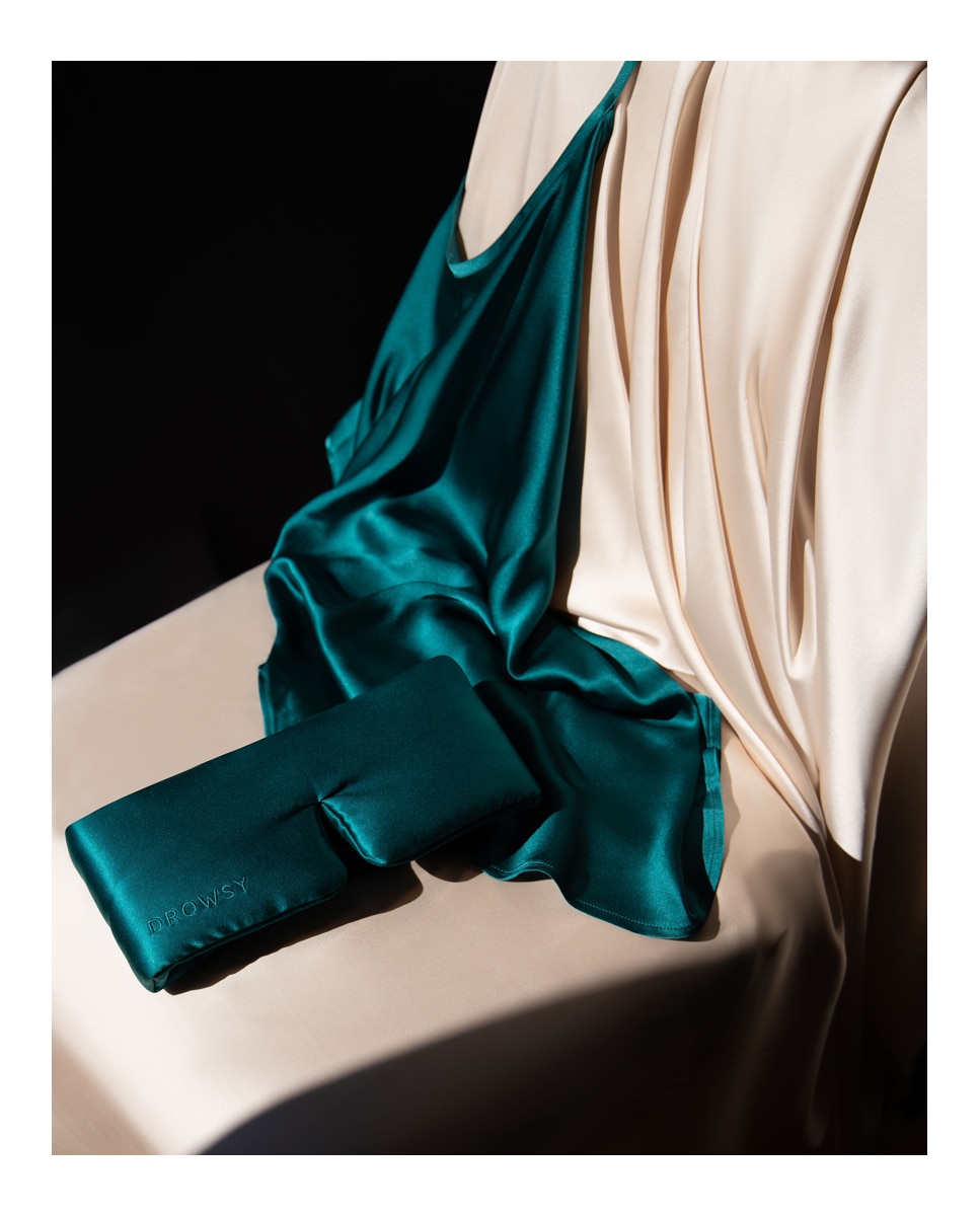 Imagen 2 de Antifaz de Seda Green Sapphire Drowsy
