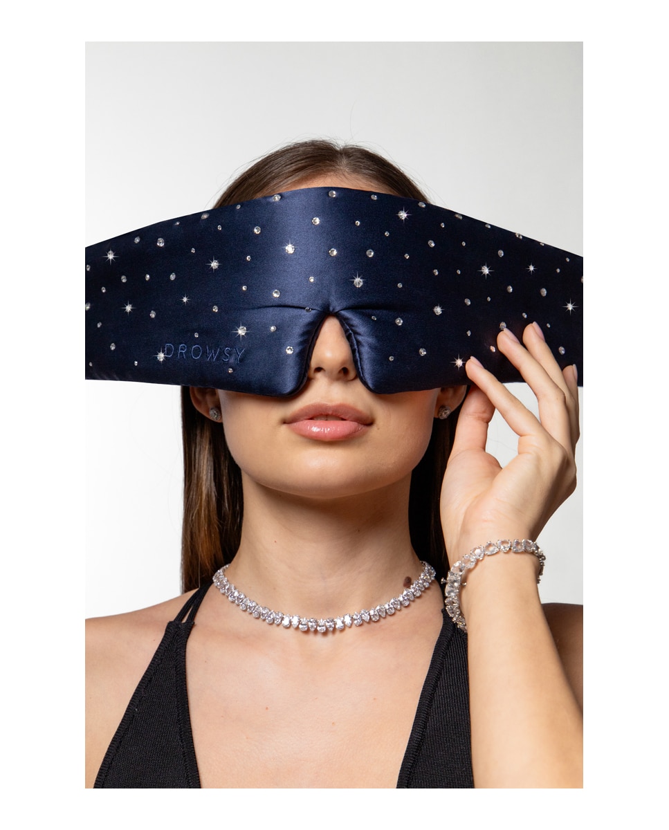 Imagen 3 de Antifaz de Seda Swarovski Crystals Drowsy