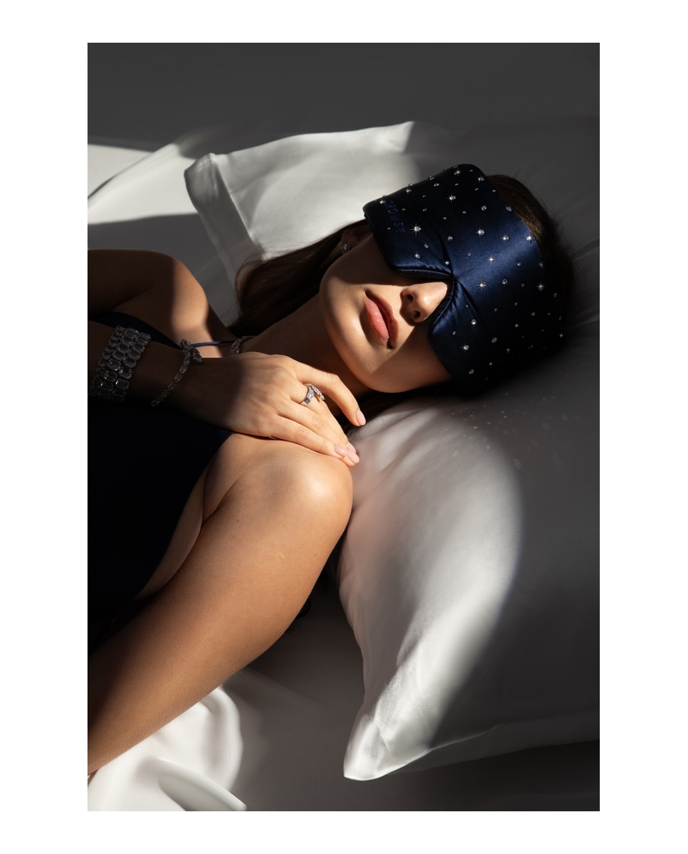 Imagen 7 de Antifaz de Seda Swarovski Crystals Drowsy
