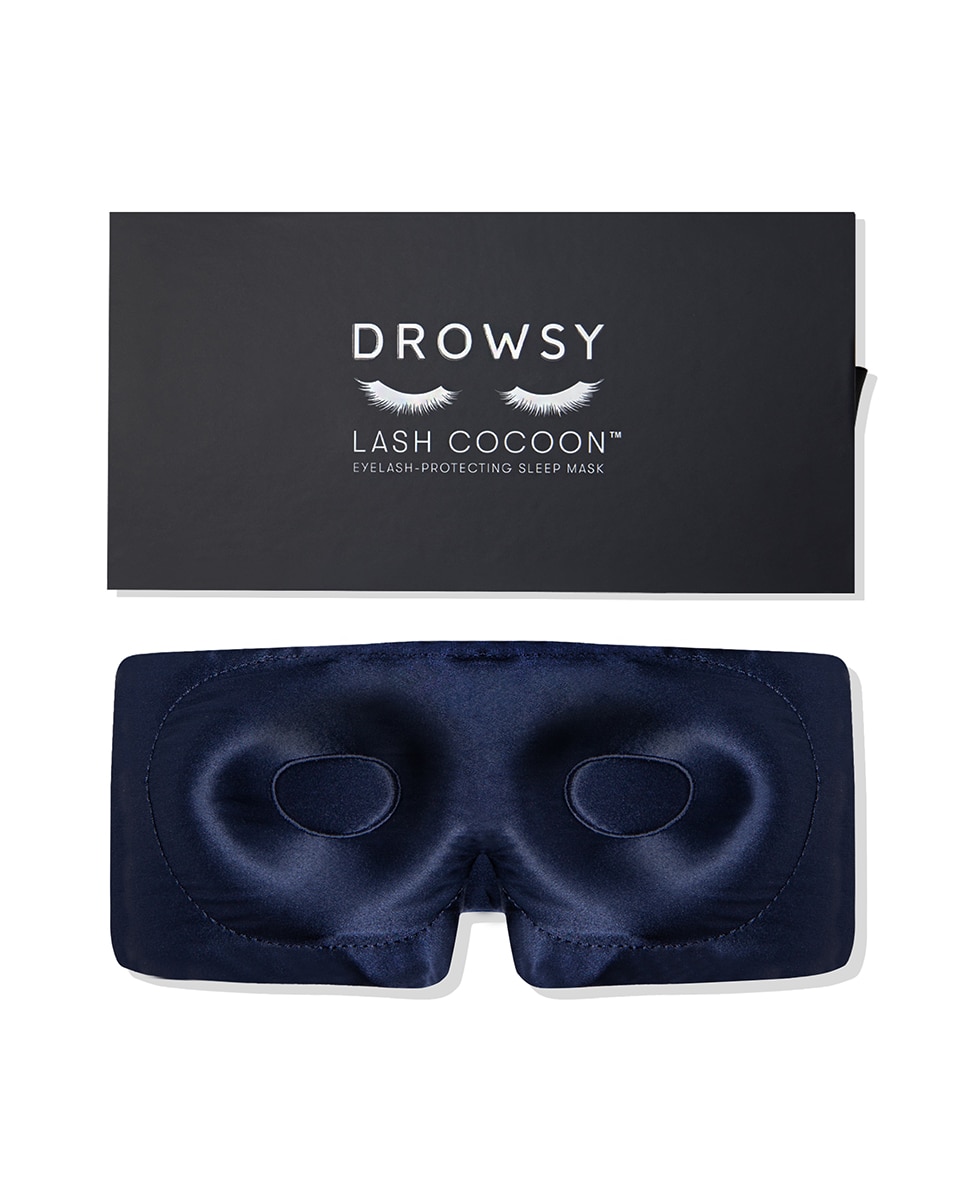 Imagen 8 de Antifaz de Seda Protección de Pestañas Midnight Blue Drowsy