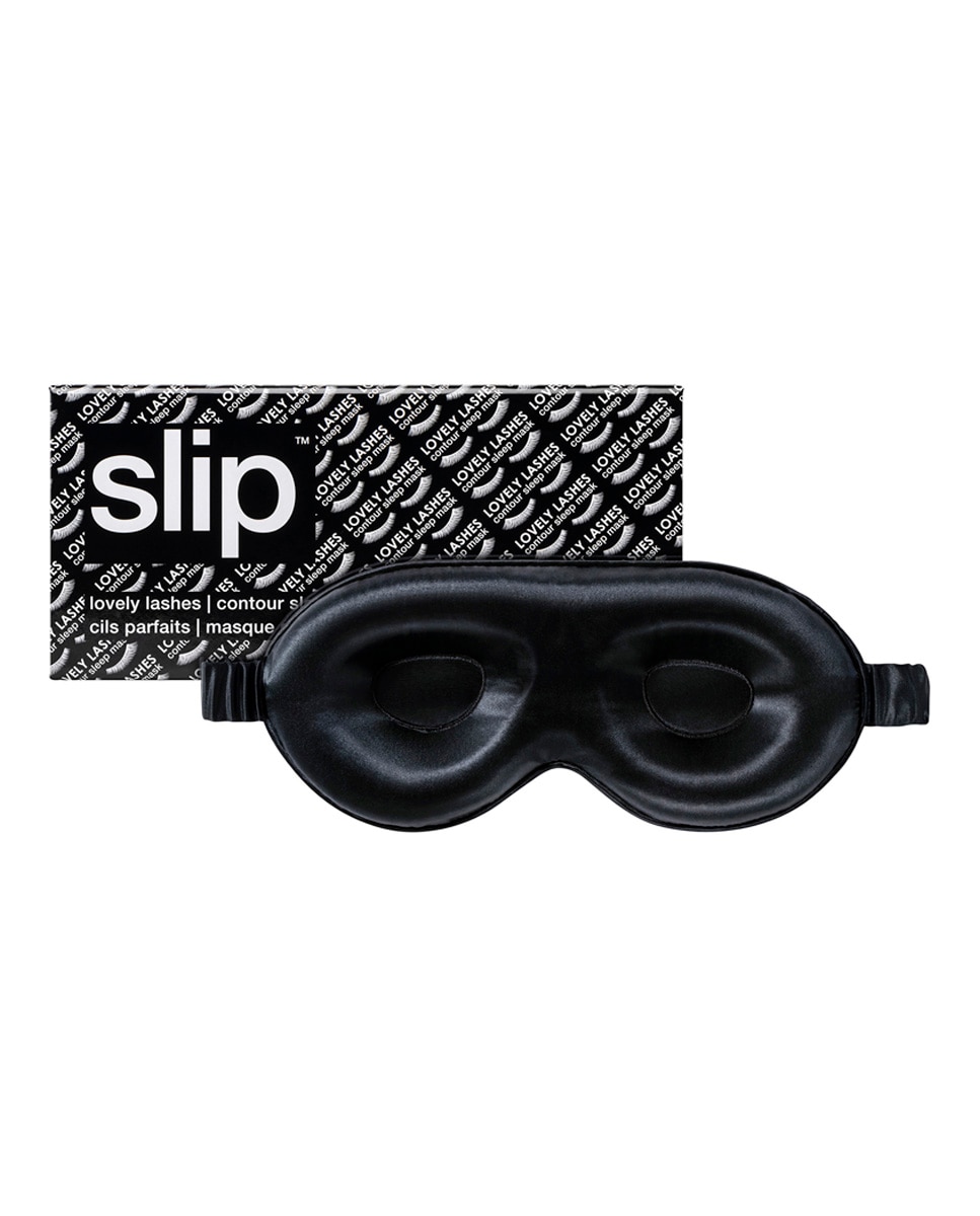 Máscara Para Dormir De Seda Pura Slip - negro negro-1