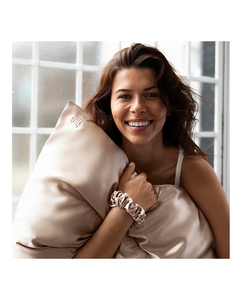Funda De Almohada De Seda Pura Queen Slip - caramelo caramelo-3