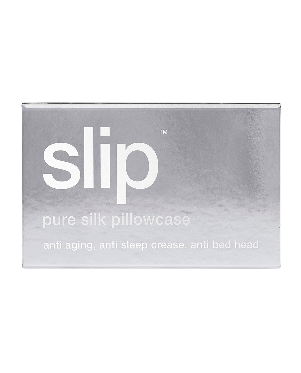 Funda De Almohada De Seda Pura Queen Slip - plateado plateado-6