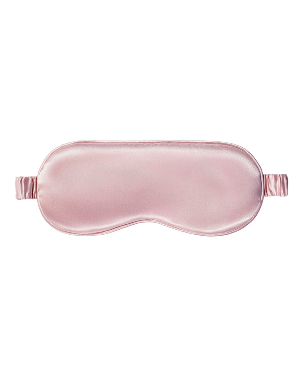 Máscara Para Dormir De Seda Pura Slip - rosa rosa-3