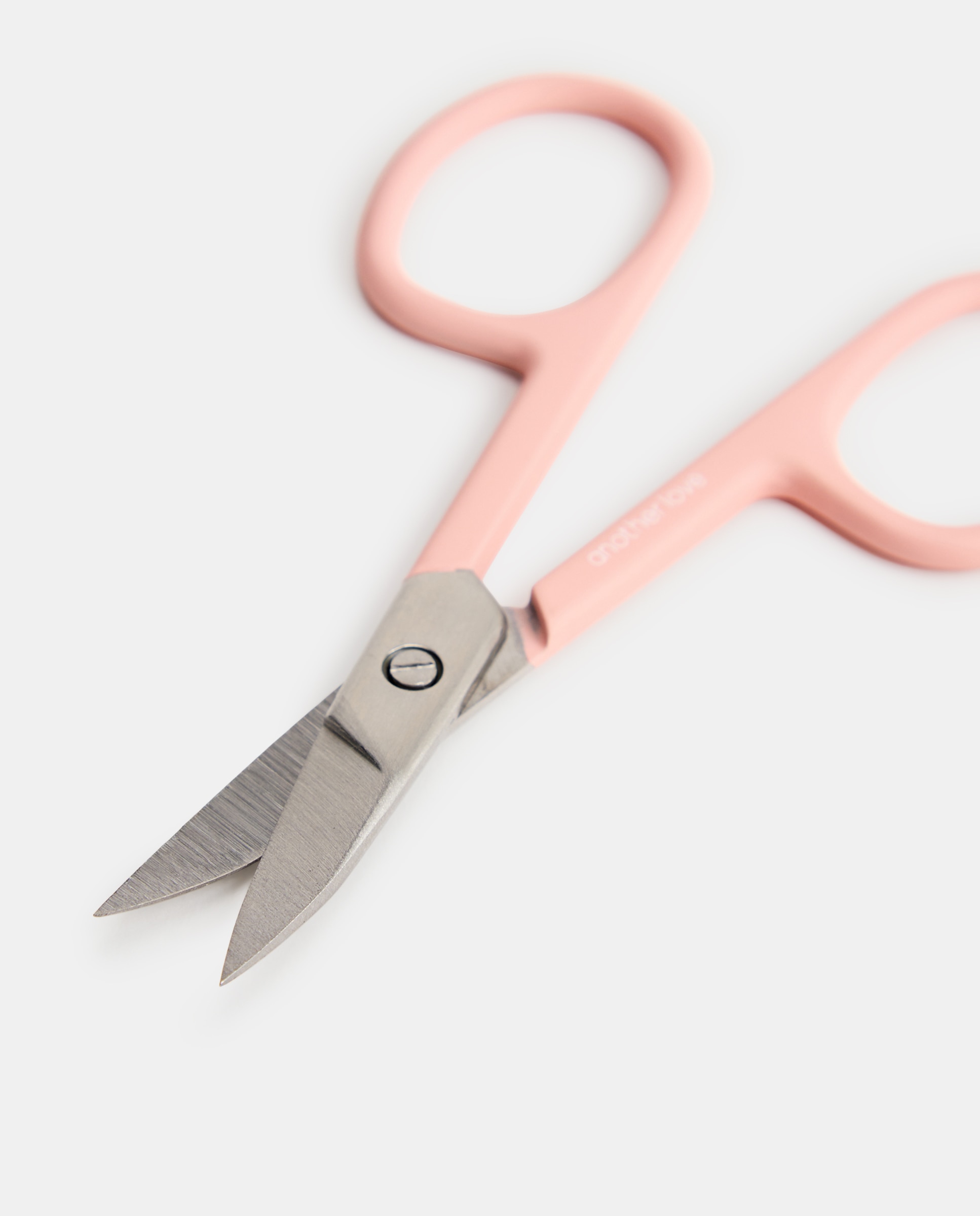 Tesoura para Unhas com Ponta Curva Rosa-2