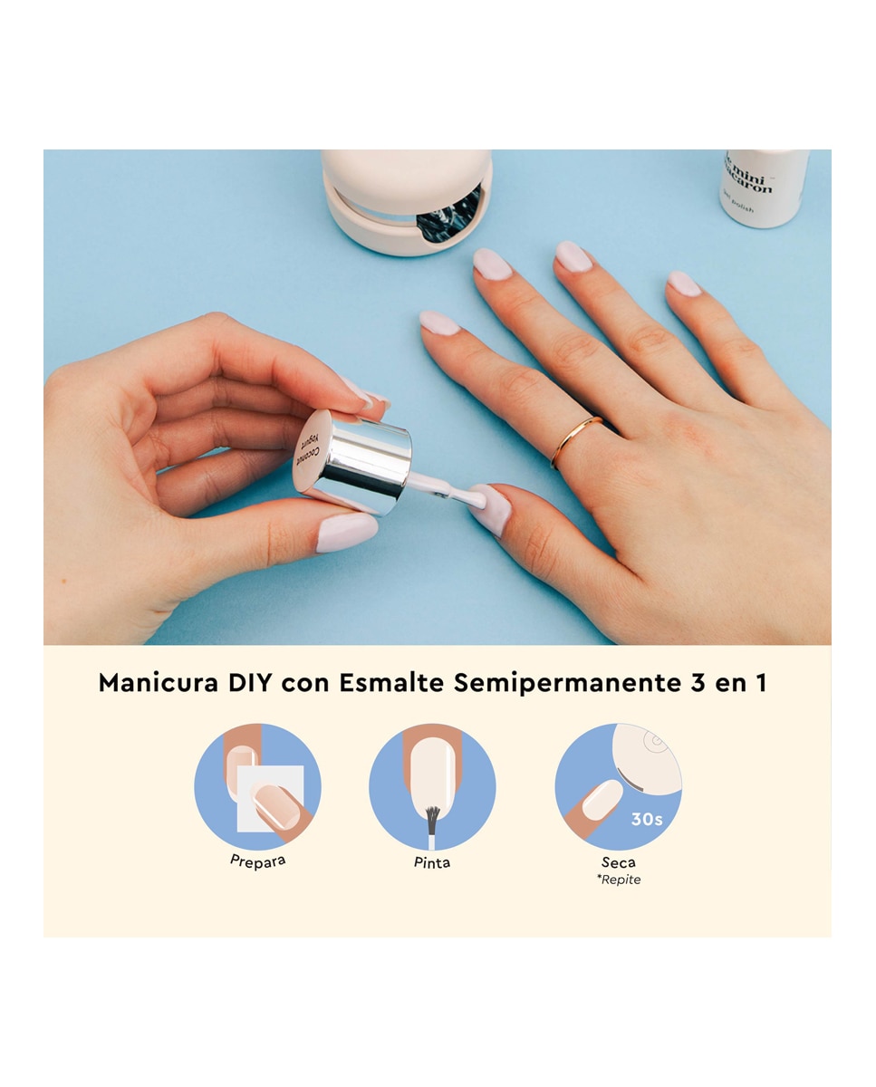 Imagen 3 de Kit de Manicura Semipermanente Coconut Yogurt Le Mini Macaron - Coconut Yogurt Coconut Yogurt
