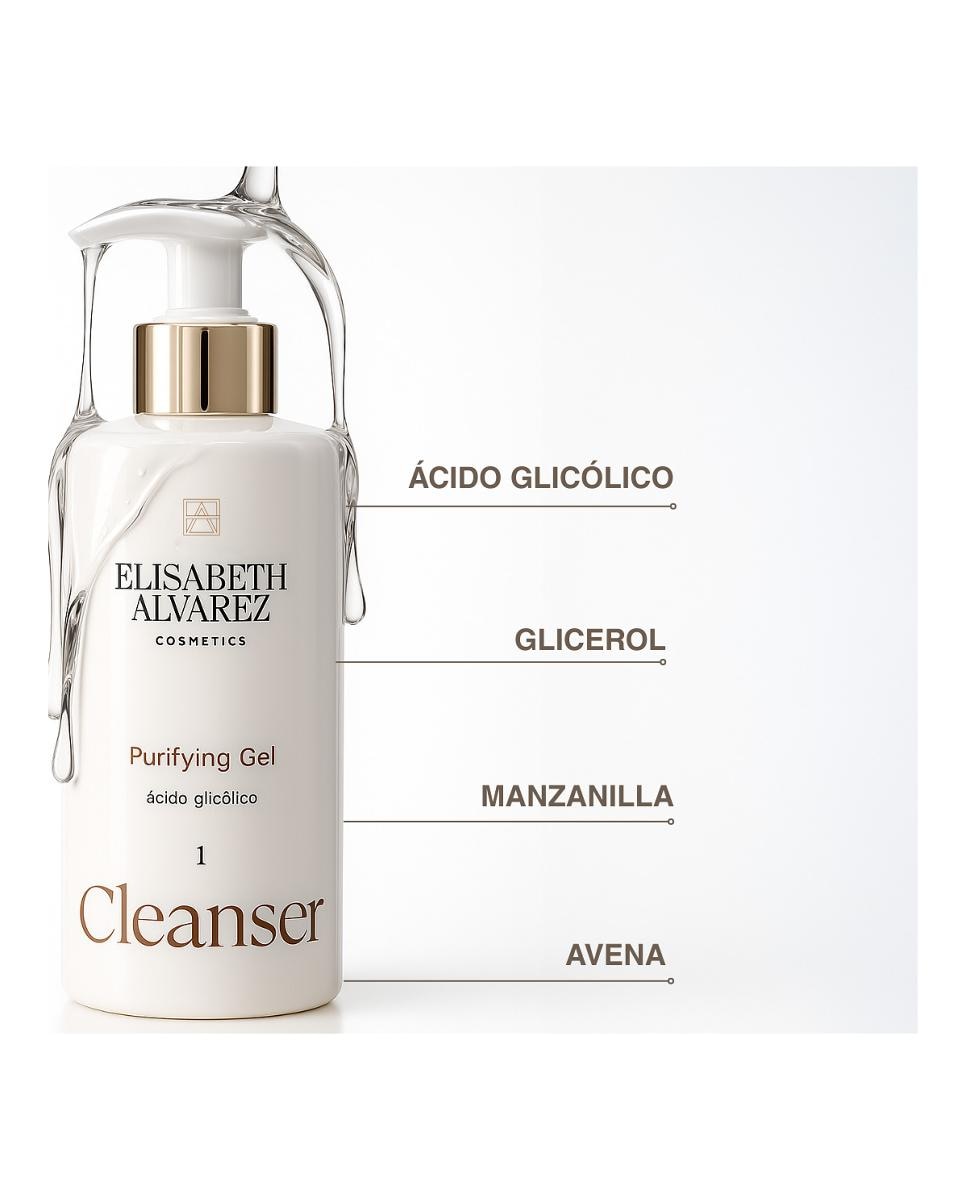 Imagen 3 de Gel Limpiador Purificante Limpiadora 250 Ml Elisabeth Álvarez Cosmetics