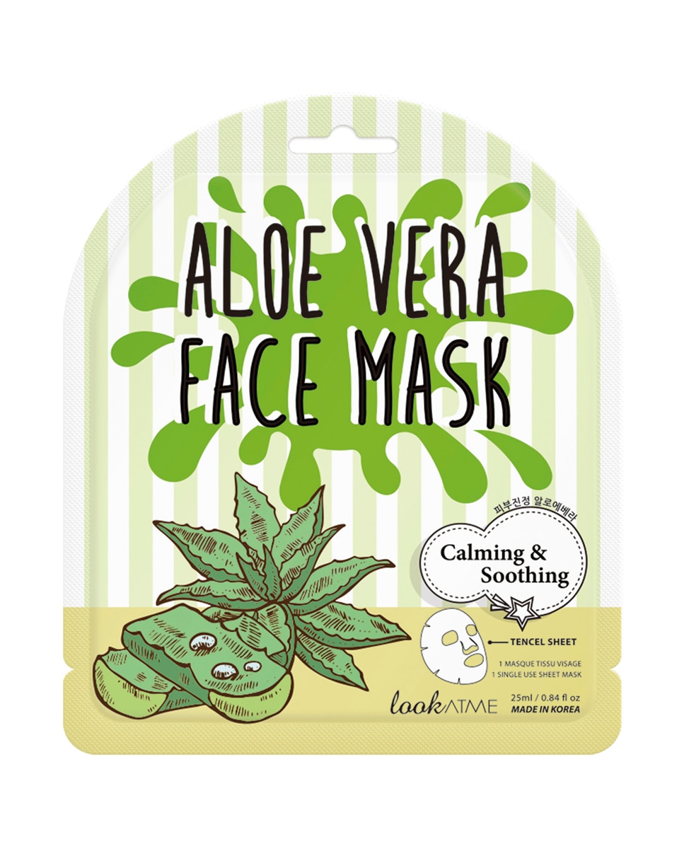 Imagen 1 de Mascarilla facial aloe vera 25 ml LOOKATME - 25 ml