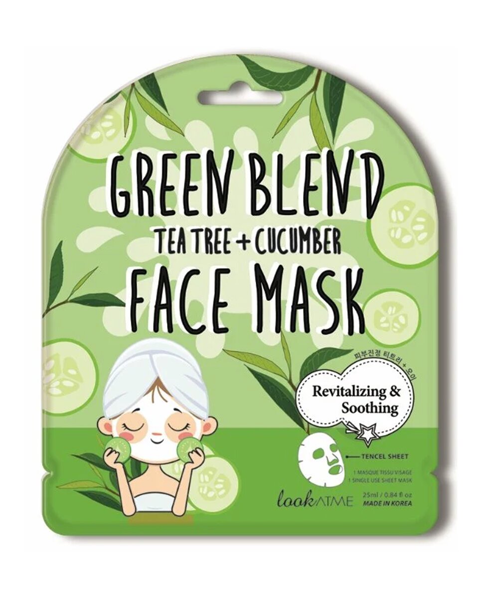 Imagen 1 de Mascarilla facial árbol de té + pepino 25 ml LOOKATME