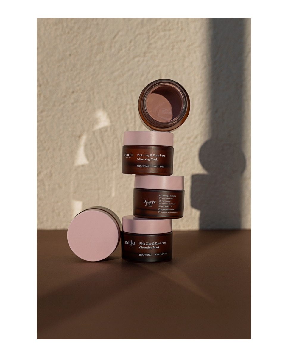 Imagen 2 de Mascarilla Limpieza de Poros BBO-SONG Calamina Rosa y Rosa de Damasco 50 ml Ondo Beauty - 50 ml