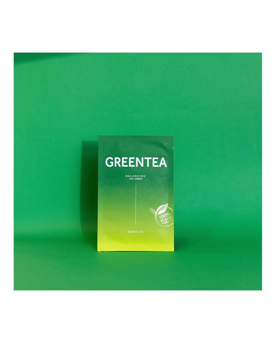 Imagen 4 de Mascarillas Vegana Hidrantante Té Verde 23 gr Barulab