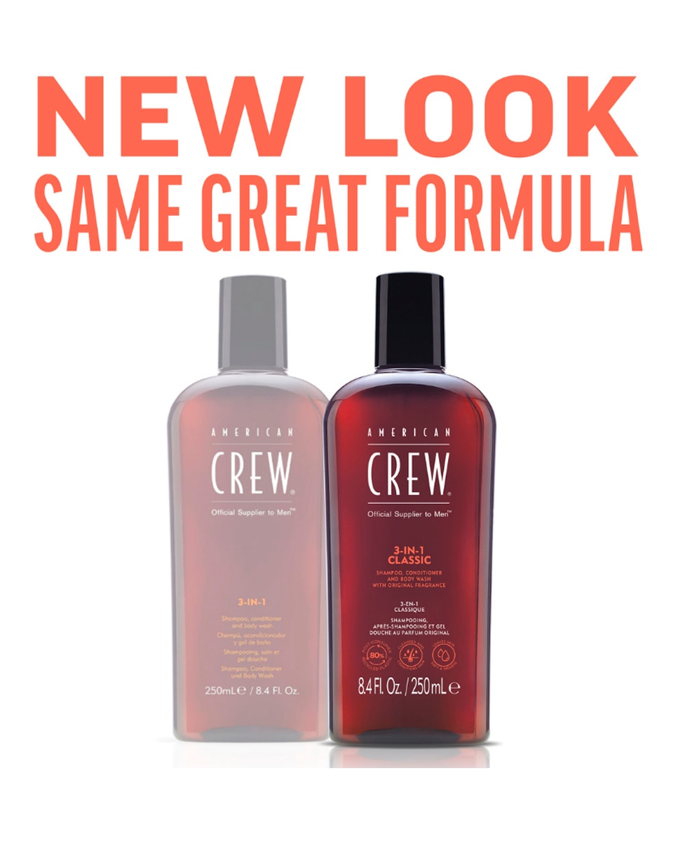 Imagen 2 de Champú 3 en 1 classic 250 ml American Crew - 250 ml