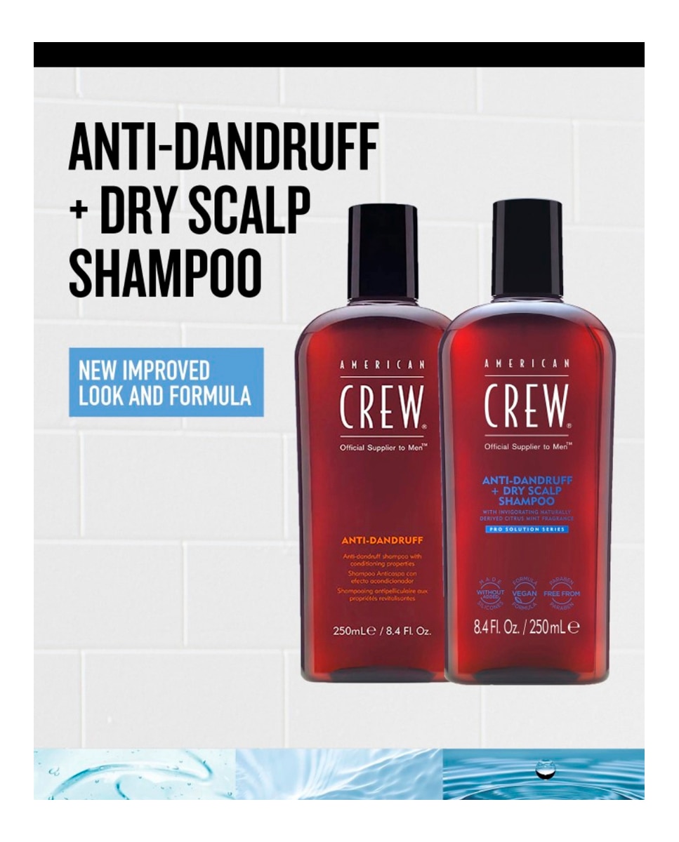 Imagen 2 de Champú anticaspa Anti-Dand Dry 250 ml American Crew - 250 ml
