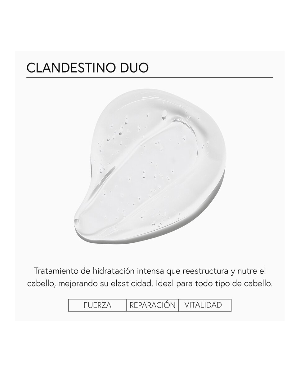 Imagen 2 de Tratamiento de hidratación Clandestino Duo Moncho Moreno - 70 ml
