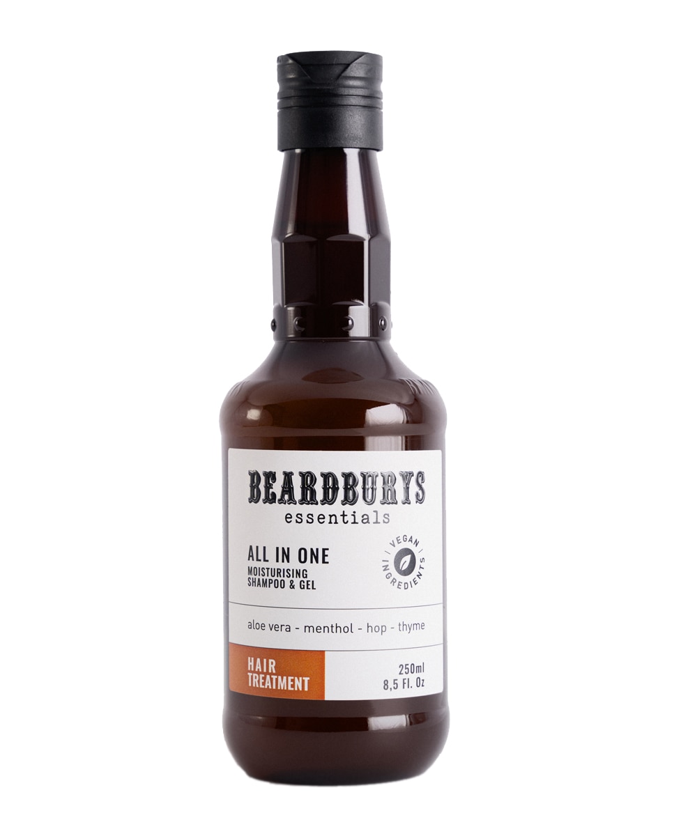Imagen 1 de Gel de ducha, champú y acondicionador Alll in One 250ml Beardburys Essentials