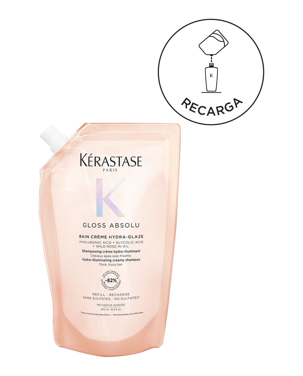Imagen 1 de Champú Bain Crème Hydra-Glaze Shampoo Recarga 500 Ml Kérastase Paris