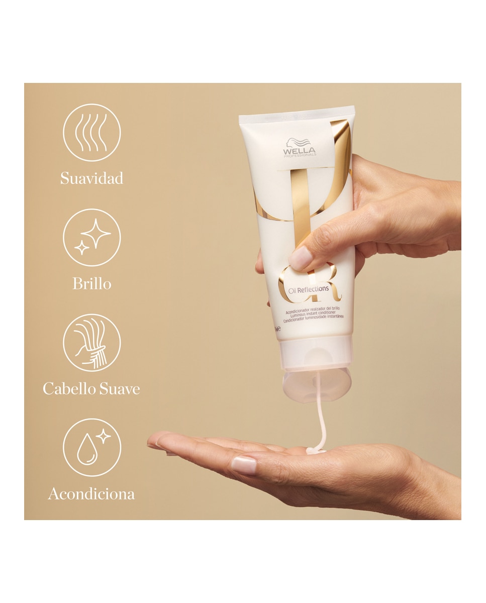 Imagen 8 de Acondicionador para el cabello Oil Reflections cabellos brillantes 200 ml Wella Professionals - 200 ml