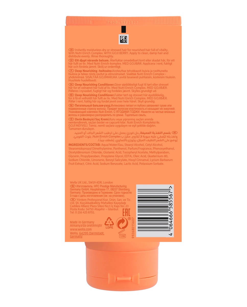 Acondicionador Invigo Nutri Enrich 200 ml Wella Professional - 200 ml 2