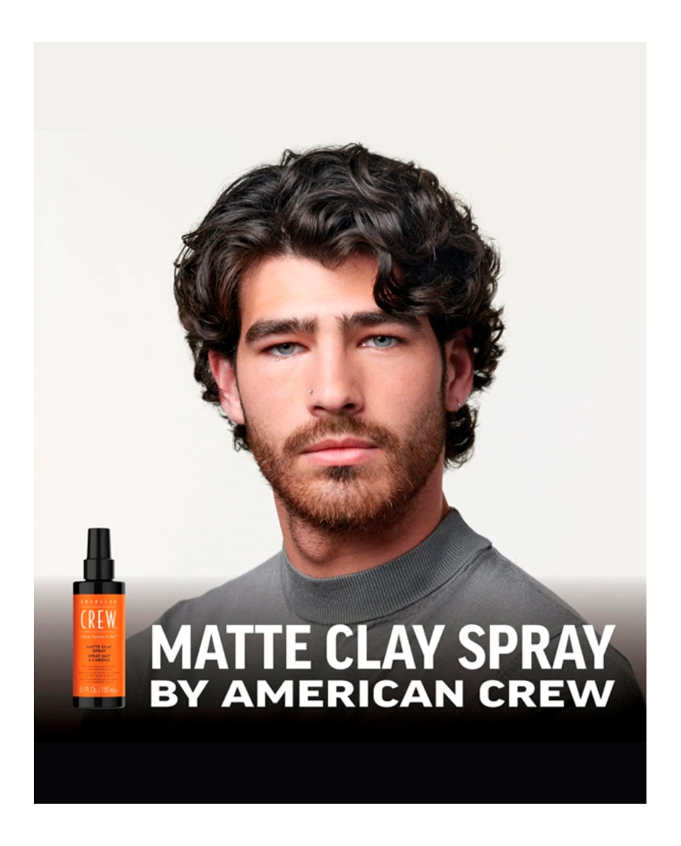 Imagen 3 de Spray de fijación media- fuerte Matte Clay 150 ml American Crew - 150 ml