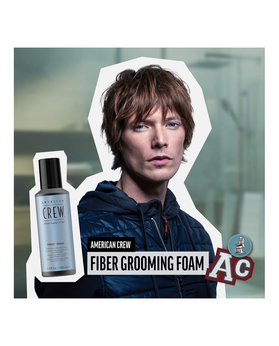 Imagen 3 de Espuma Fiber Foam 200 ml American Crew - 200 ml