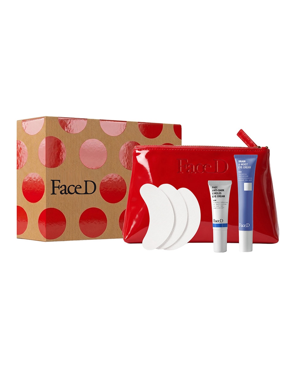 Imagen 1 de Eye Care Kit Estuche Regalo Contorno De Ojos Hidratante Antibolsas 18Ml, Contorno Antiojeras 7Ml, 6 Parches Descongestionante Bolsas