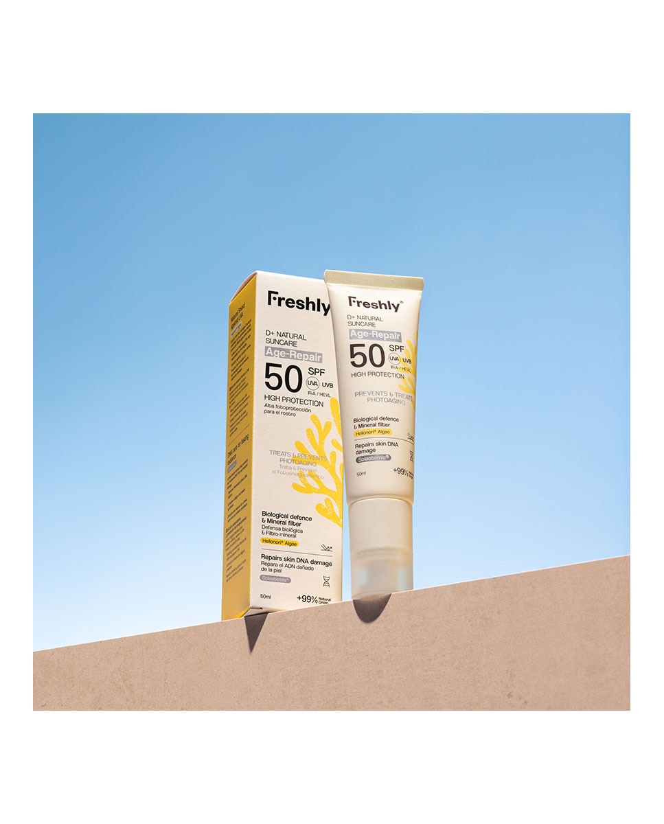 Fotoprotector antiarrugas natural SPF 50 D+ Natural Suncare Age-Repair 50 ml Freshly Cosmetics - 50 ml 2