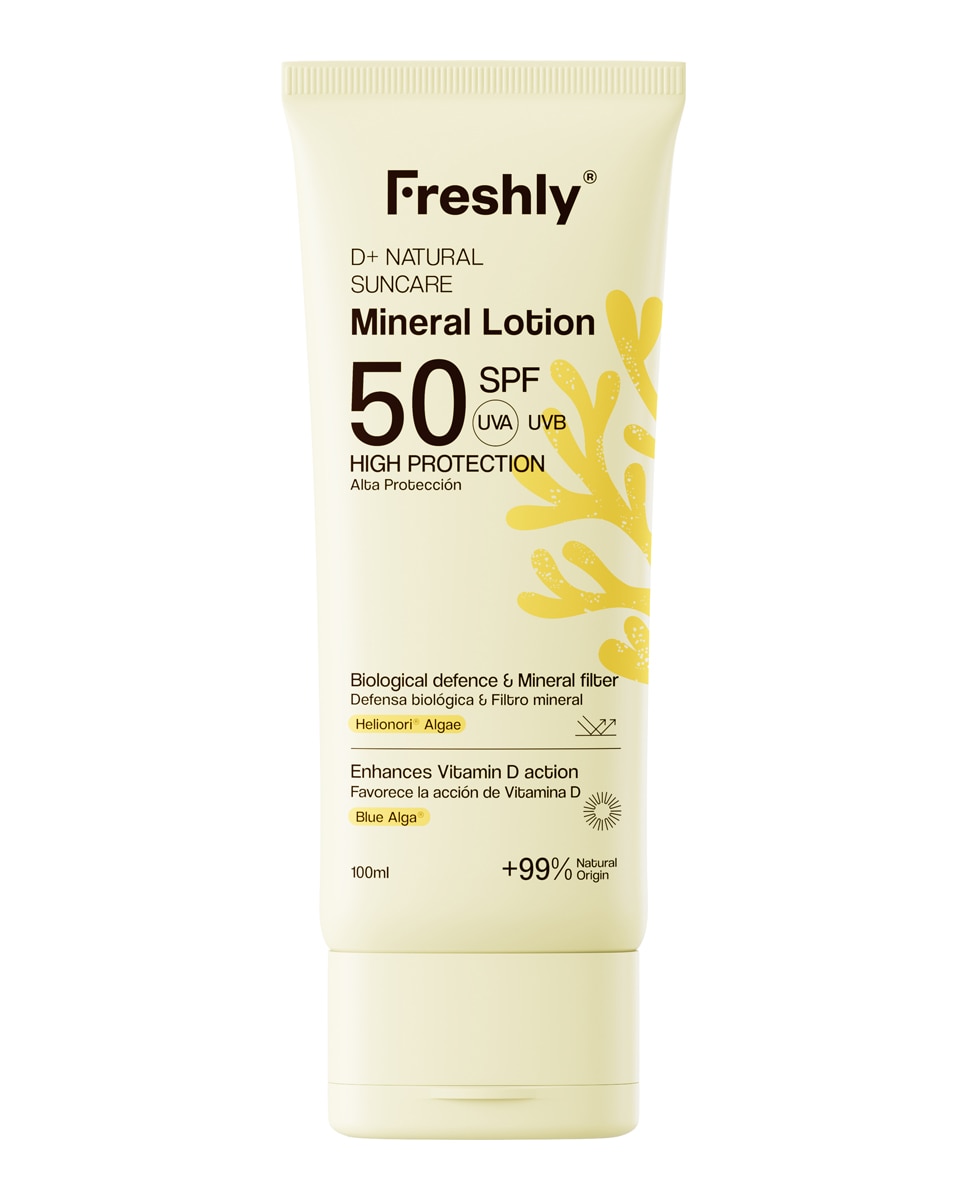 Fotoprotector natural corporal SPF 50 D+ Natural Suncare Mineral Lotion 100 ml Freshly Cosmetics - 100 ml 1