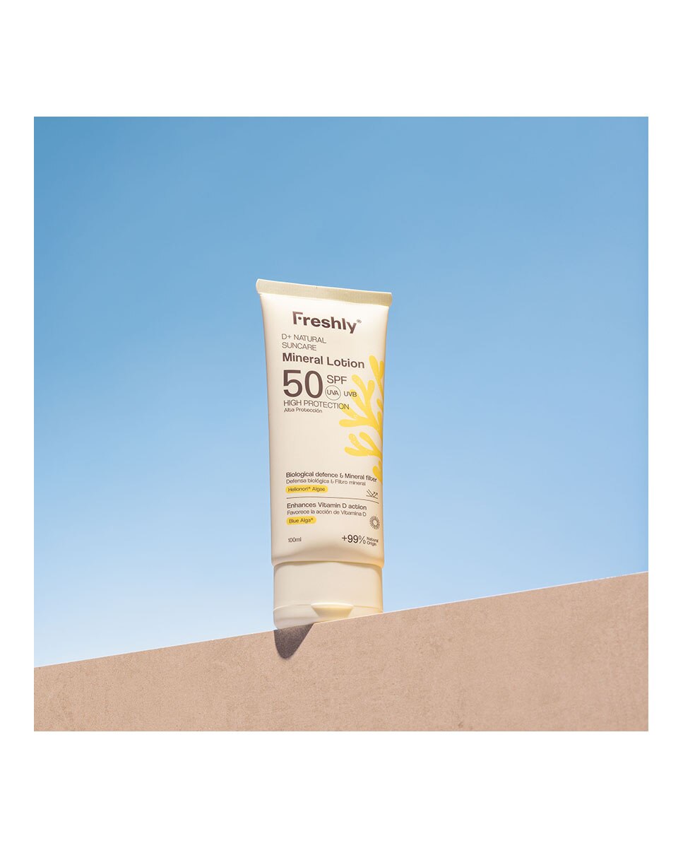 Fotoprotector natural corporal SPF 50 D+ Natural Suncare Mineral Lotion 100 ml Freshly Cosmetics - 100 ml 2